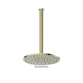 TEXTURA/GISELE Ceiling Shower In Matte Black - Brushed Brass - Brushed Copper - Brushed Stainless - Gunmetal